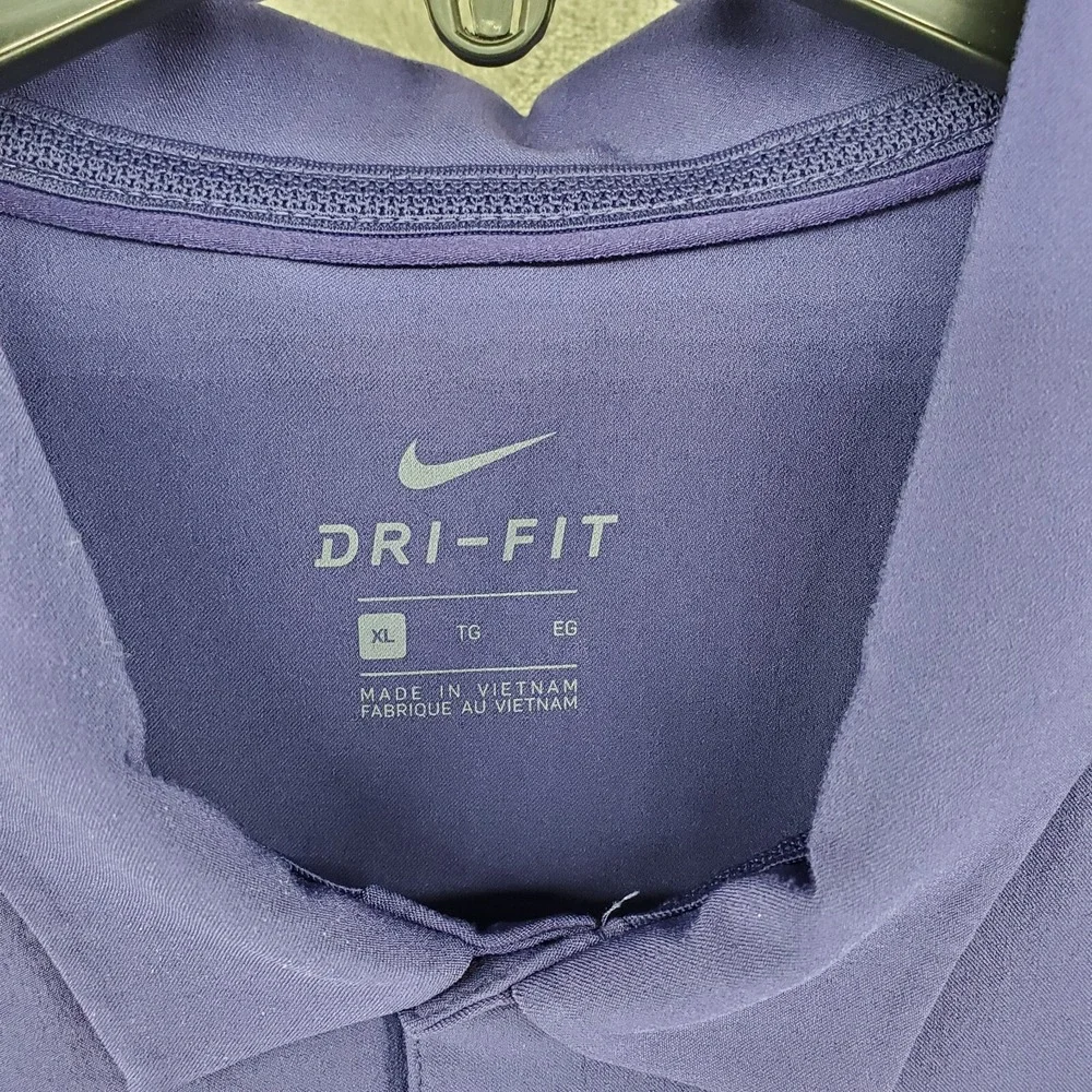 Nike DRI-FIT Performance TCU Horned Frogs Purple Men's Polo‎ size XL